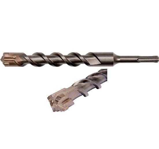 Свердло по залізобетону YATO : SDS+ Premium, "Х"-тип, Ø= 16 х 210 мм, 4 різальні пруги / Код товару: YT-41948